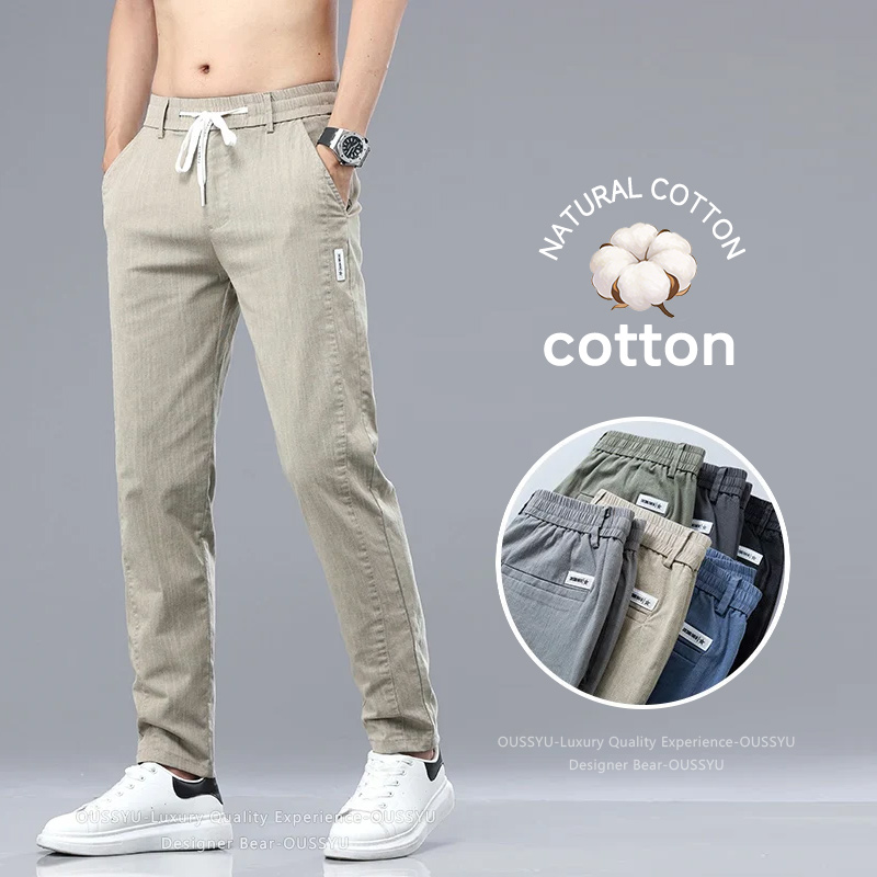 Chino Pants Men - ملابس ماركة صيف 2026 للرجال، بنطلون