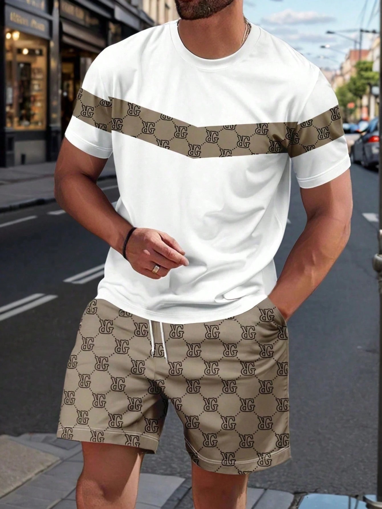Men'S Fashion For Summer 2026 - بدلة رجالية صيفية 2026 بنمط مطبوع
