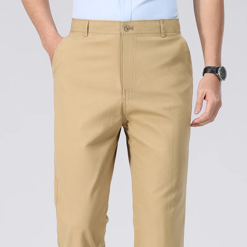 Chino Pants Men - بنطلون رجالي من القطن المغسول بقصة
