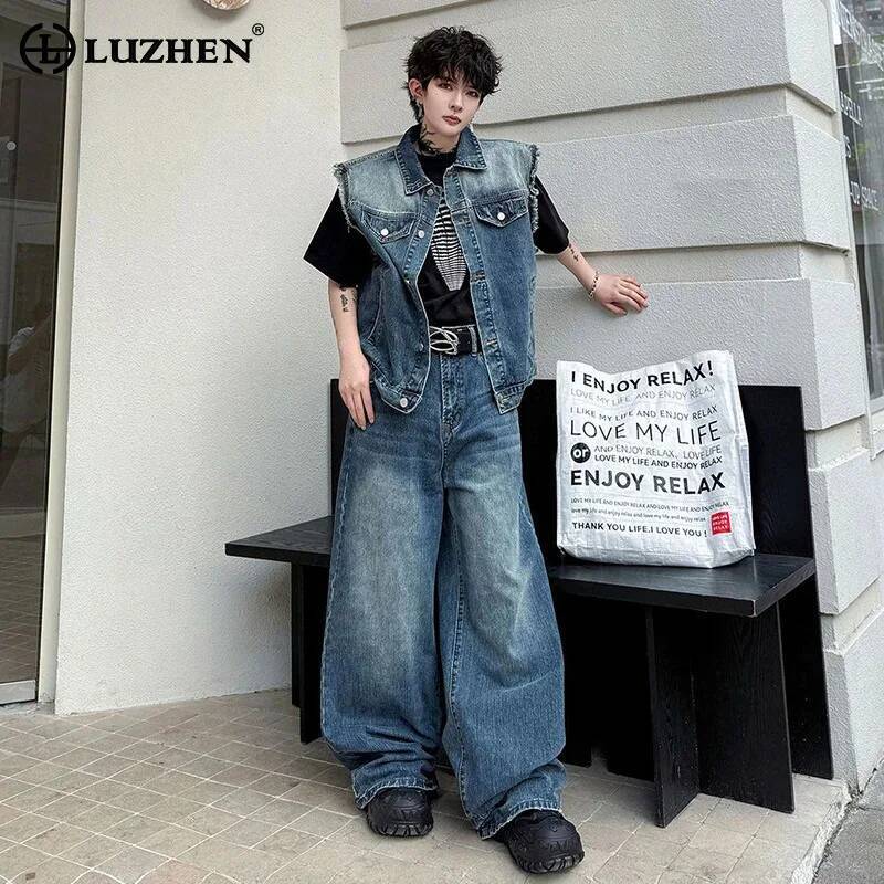 Men'S Fashion For Summer 2026 - LUZHEN 2026 أطقم صيفية من قطعتين
