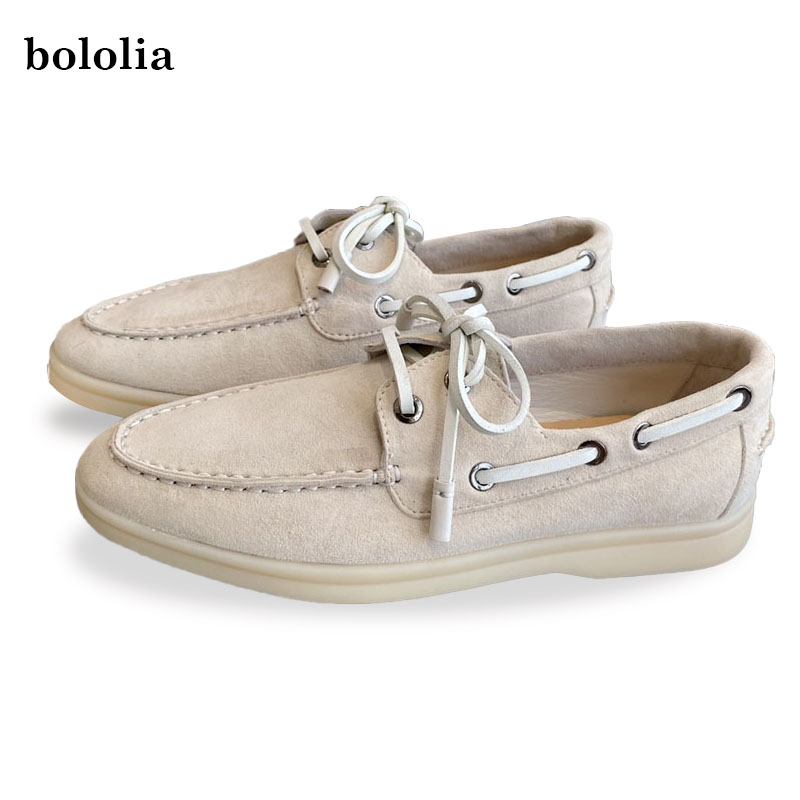 Men'S Fashion Loafers Shoes - أحذية فلات جلد طبيعي عالي الجودة،