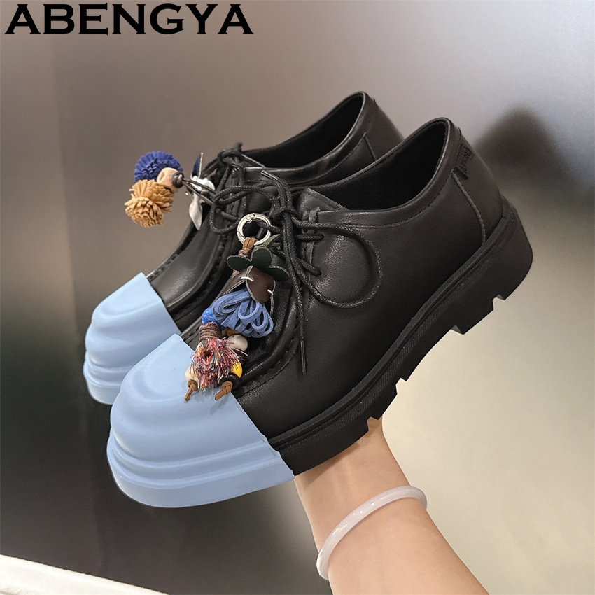 Men'S Fashion Loafers Shoes - متعدد الألوان الجلد الحقيقي الدانتيل يصل