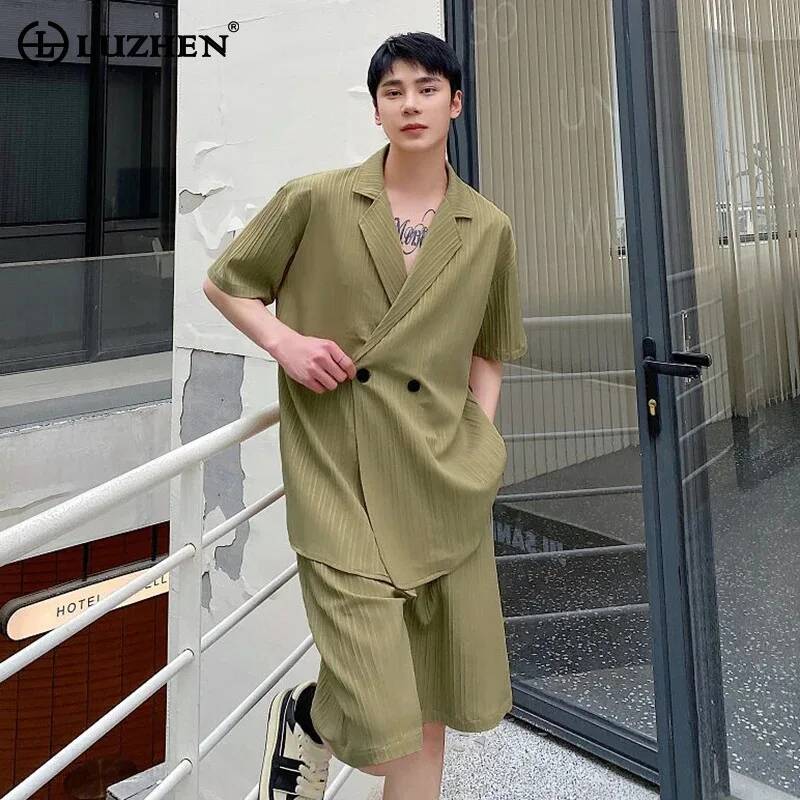 Men'S Fashion For Summer 2026 - LUZHEN طقم رجالي أنيق صيفي 2026