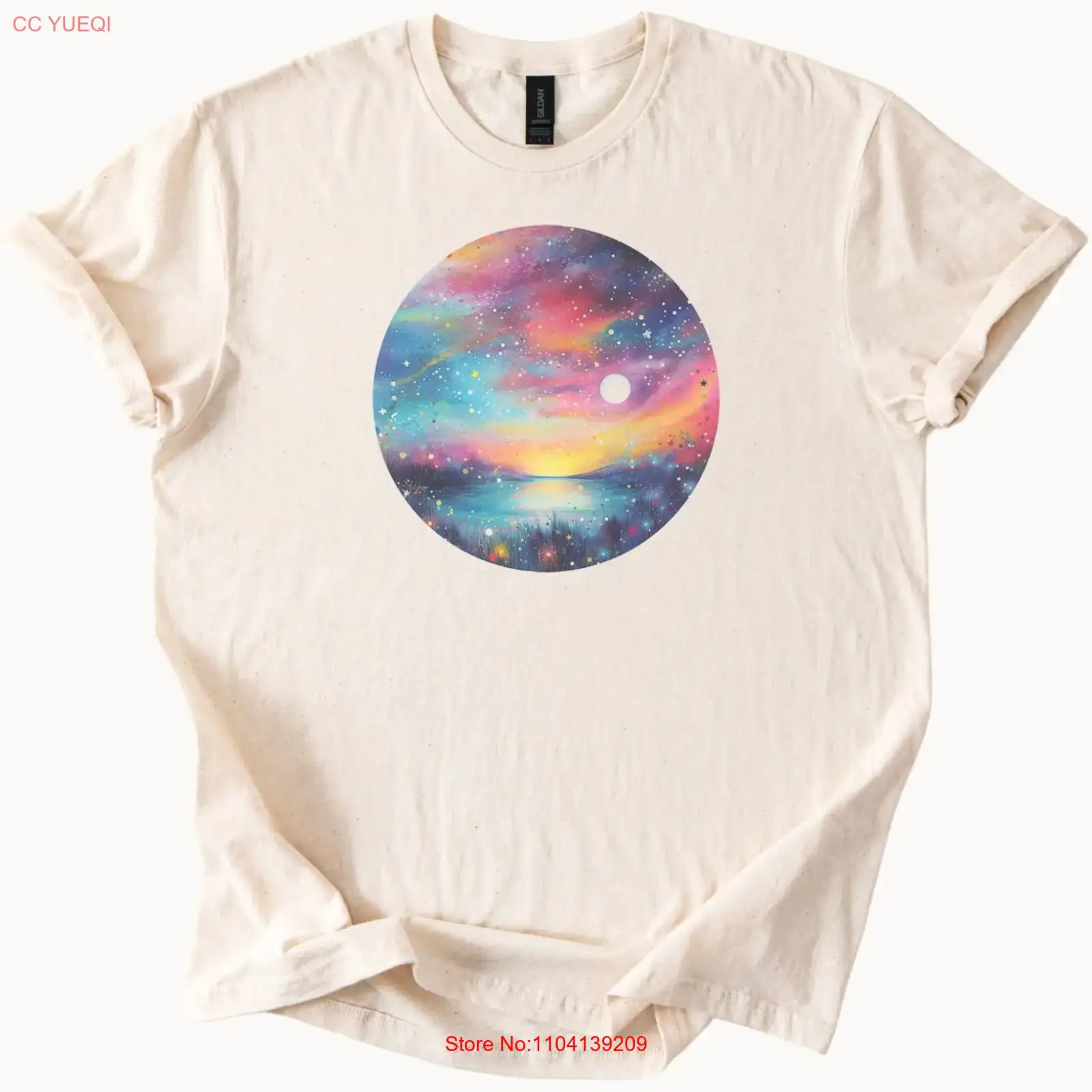 Men'S Fashion Aesthetics - تي شيرت Cosmic Night Sky T