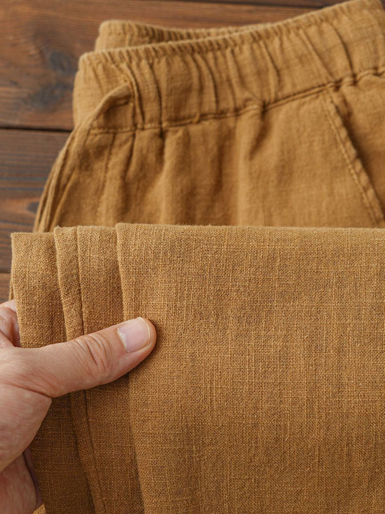 Chino Pants Men - عارضة القطن الكتان تشينو السراويل الرجال