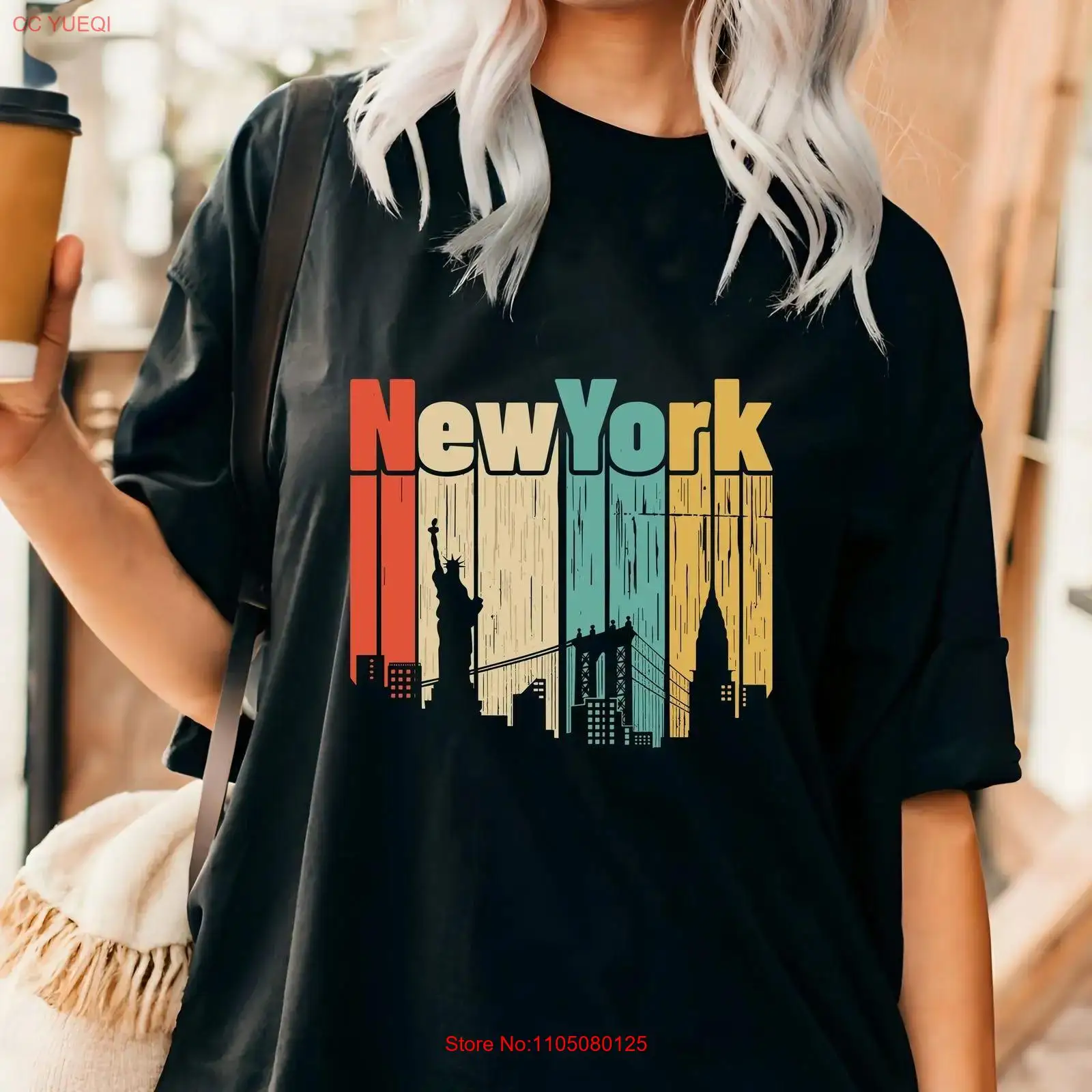 Men'S Fashion Nyc - نيويورك ريترو تي شيرت الولايات المتحدة