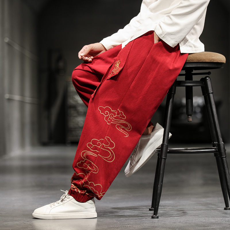 بنطلون رجالي مطبوع عليه غيوم م - مراجعة Chino Pants Men وسعره