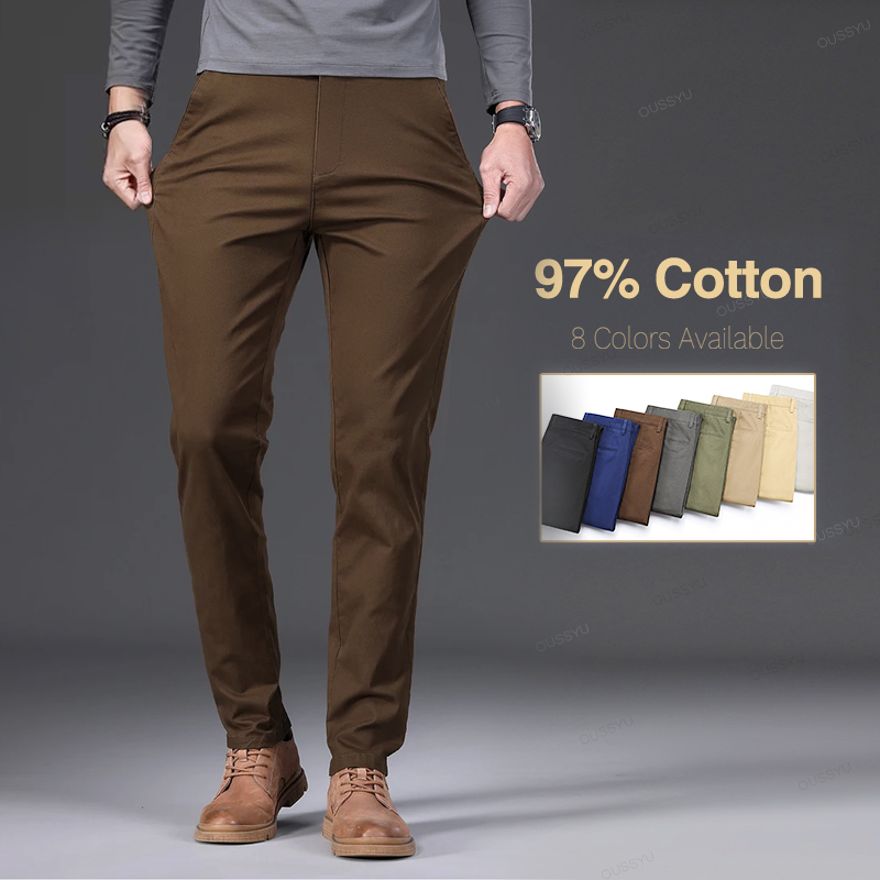 بنطلون رجالي عالي الجودة 97% ق - مراجعة Chino Pants Men وسعره