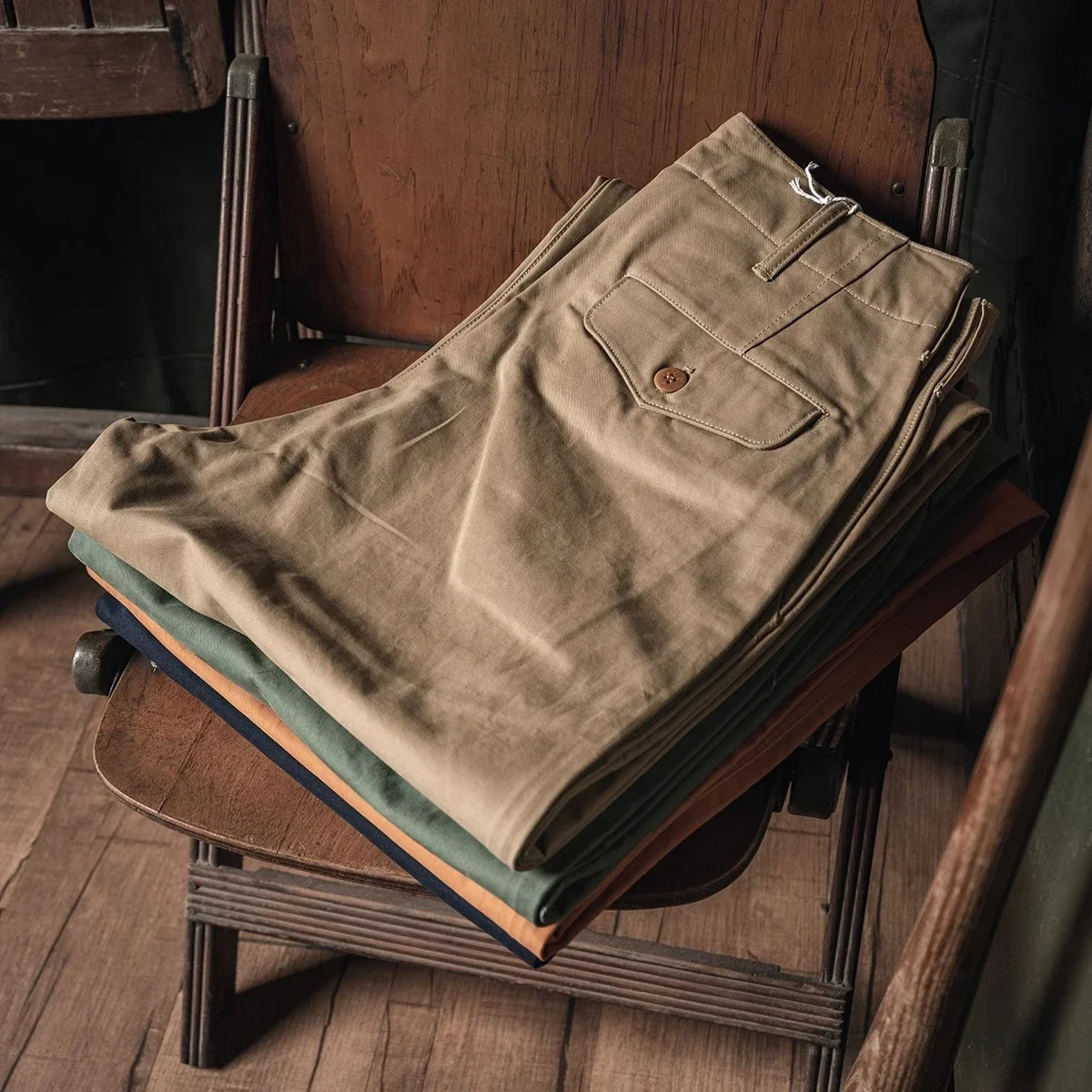 برونسون 1944 ضابط تشينو 11oz ا - مراجعة Chino Pants Men وسعره