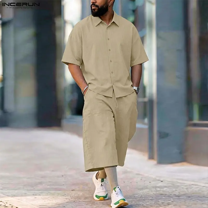طقم رجالي من INCERUN، قميص بأك - مراجعة Men'S Fashion For Summer 2026 وسعره