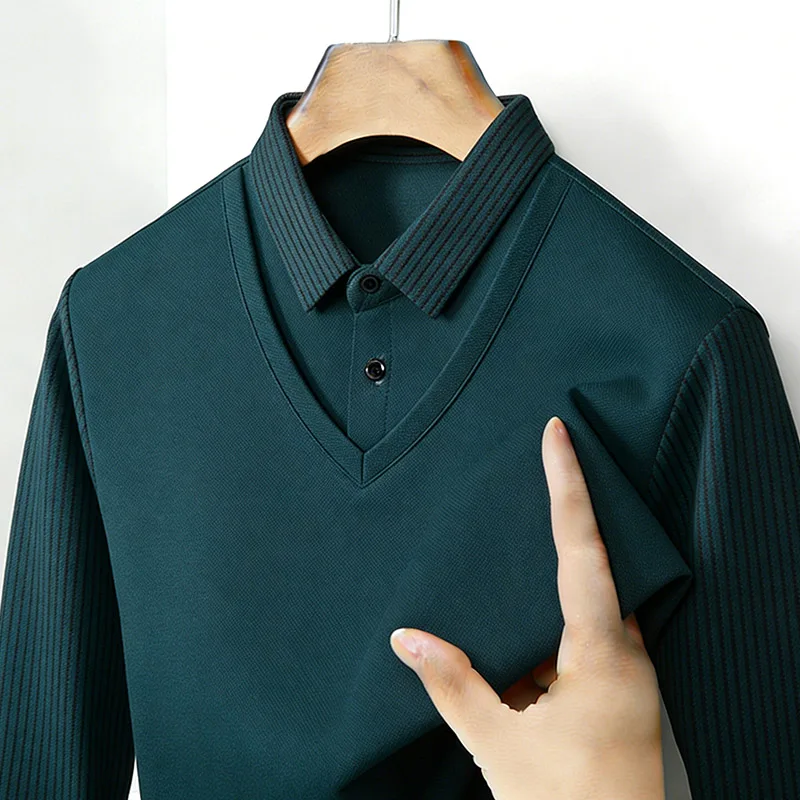 قميص رجالي بياقة مزدوجة وهمية، - مراجعة Mens Fashion Wear وسعره