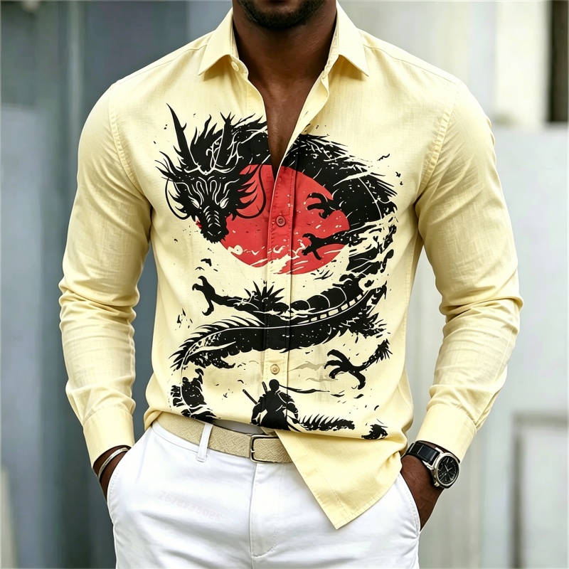 قميص رجالي جديد لعام 2026 بنمط - مراجعة Mens Fashion Wear وسعره