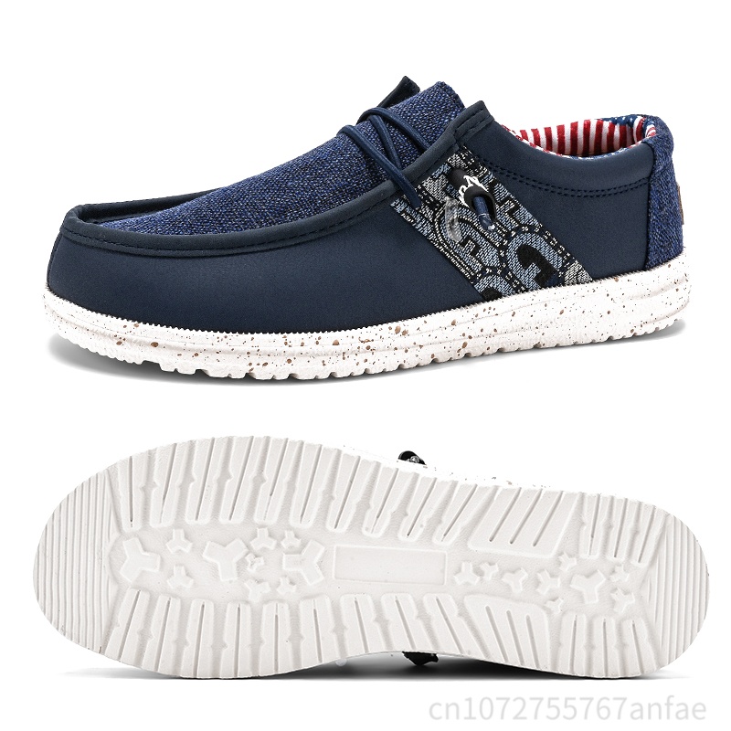 أحذية رجالية زرقاء/سوداء رائجة - مراجعة Men'S Fashion Loafers Shoes وسعره