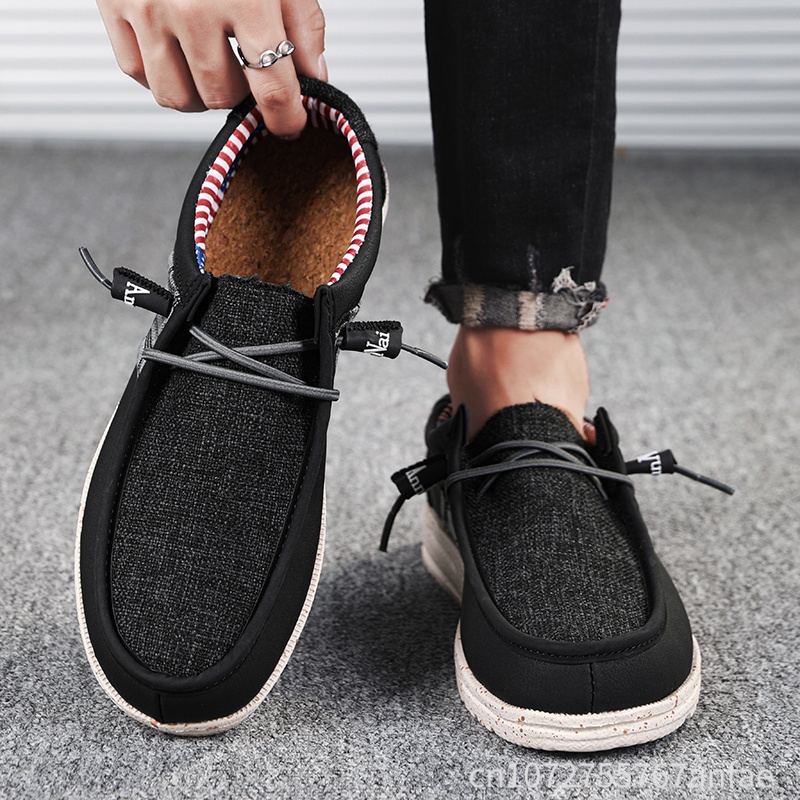 أحذية رجالية زرقاء/سوداء رائجة - مراجعة Men'S Fashion Loafers Shoes وسعره