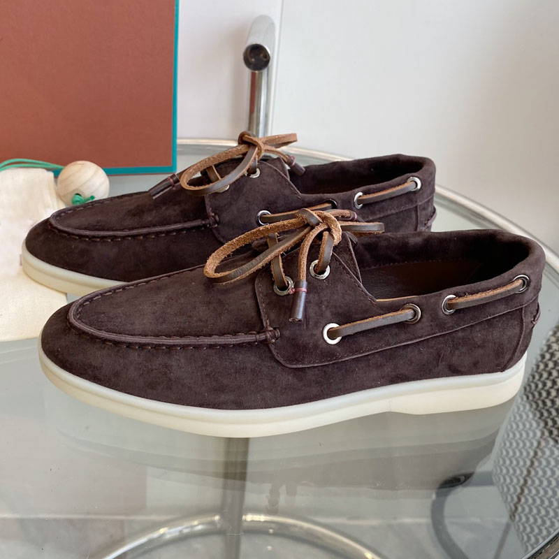 أحذية فلات جلد طبيعي عالي الجو - مراجعة Men'S Fashion Loafers Shoes وسعره