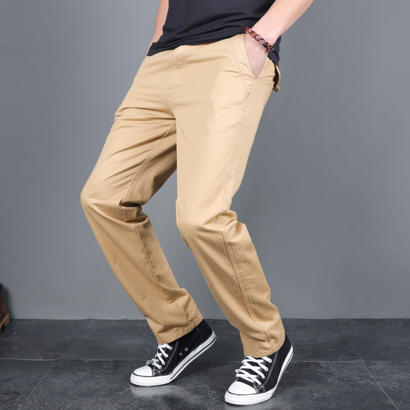 جديد الرجال ربيع الخريف الصلبة - مراجعة Chino Pants Men وسعره
