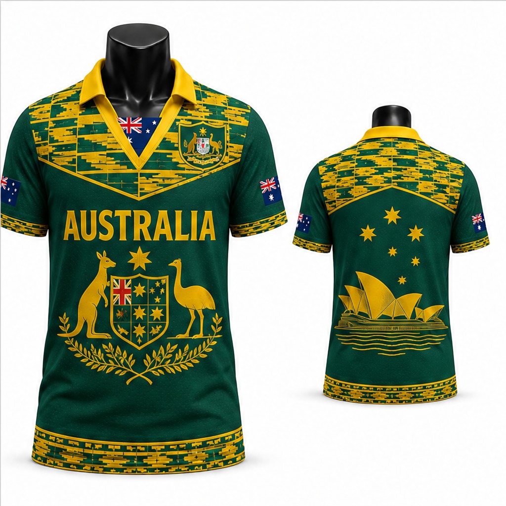 قميص رجالي أسترالي مزخرف بشعار - مراجعة Mens Fashion Australia وسعره