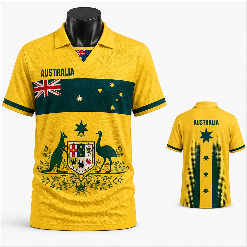 قميص رجالي أسترالي مزخرف بشعار - مراجعة Mens Fashion Australia وسعره